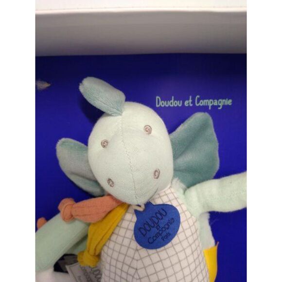NIB Doudou et Compagnie Dino Plush Lovey Baby Toy - Picture 3 of 3